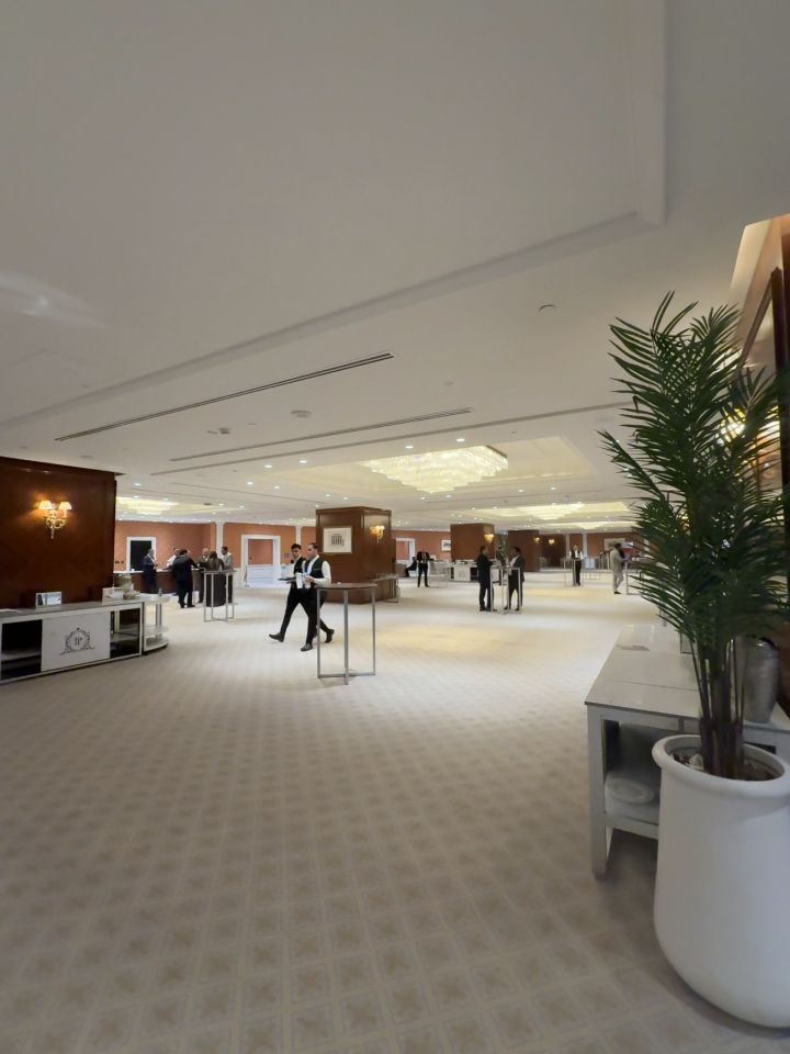 Event hall at The Plaza Ballroom during the QDB Networking Event in Qatar